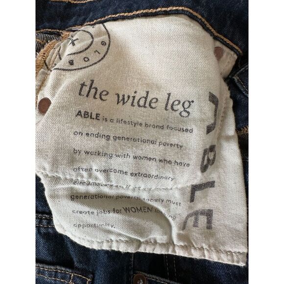 Able The Wide Leg Jean Size 29 - Picture 7 of 14